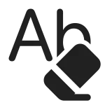 Text Clear Formatting SVG Icon